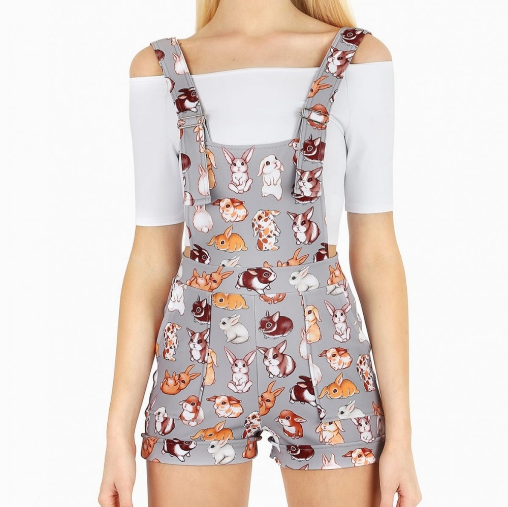Blackmilk Bun Bun Short Overalls